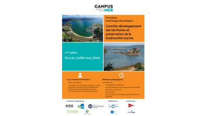 Inscriptions ouvertes à la formation "concilier développement des territoires et préservation de la biodiversité marine"