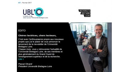 La newsletter de l'Université Bretagne Loire