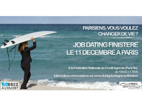 Entreprises du Finistère, vous recrutez ? Job Dating à Paris le 11 décembre.