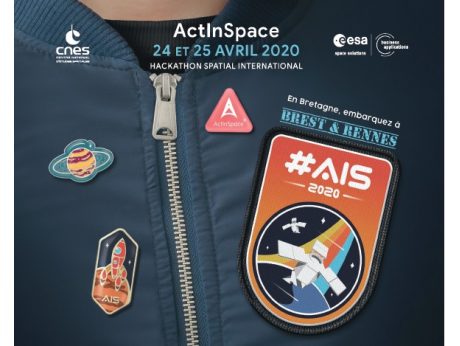 ActInSpace® à Brest les 24 et 25 avril 2020 : des défis pour les étudiants apprentis entrepreneurs et/ou passionnés de spatial. 