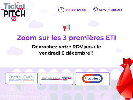 Ticket To Pitch c'est le 6 décembre à Morlaix