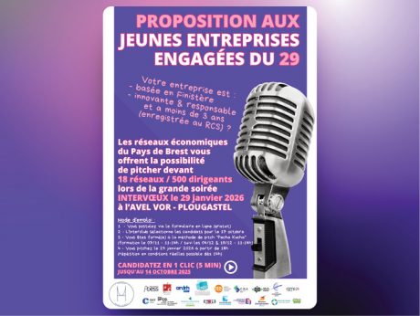 Jeunes entreprises finistériennes : gagnez en visibilité devant 500 décideurs et 18 réseaux