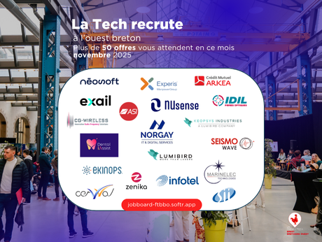Plus de 50 jobs tech à saisir à la pointe bretonne