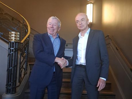 Frédéric Laurent succède à Michel Gourtay à la présidence du Technopôle Brest-Iroise